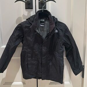 The North Face kids black rain jacket size xs (6)
